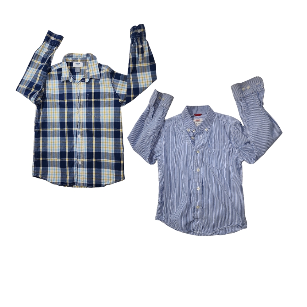 Boys long sleeve shirts, bundle of two